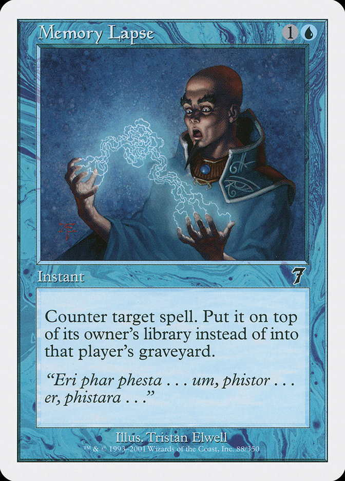 記憶の欠落／Memory Lapse - MTGフレーバーテキストwiki | Magic the